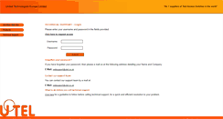 Desktop Screenshot of products.utel.co.uk