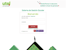 Tablet Screenshot of escolares.utel.edu.mx